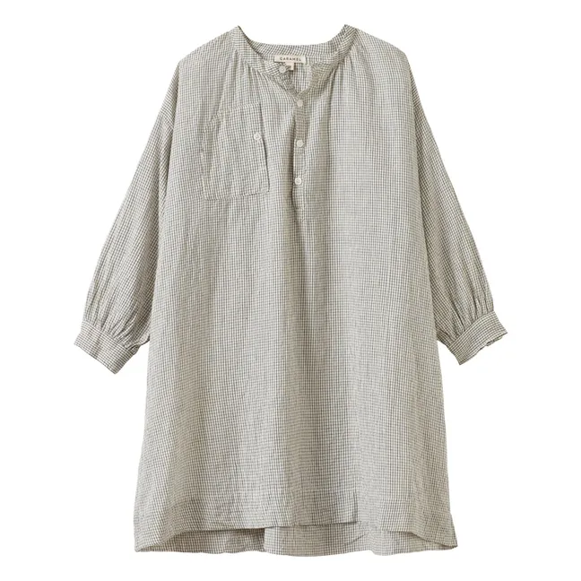 Vestido Carreaux de tejo | Blanco