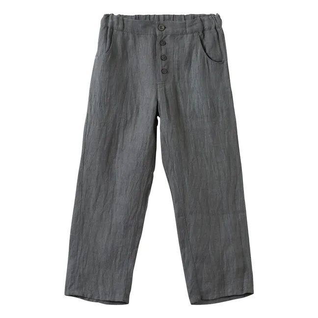 Pantalones de lino Sullivan | Gris Oscuro