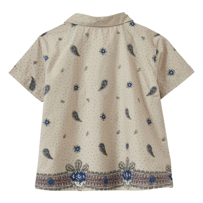 Chemise Bamboo Paisley | Ecru