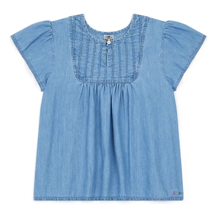 Blouse Charlotte | Bleu- Image produit n°0