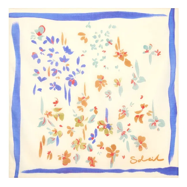 Bufanda de algodón orgánico Posy | Beige