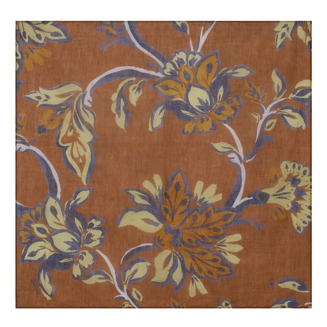 Bufanda Florienne de algodón orgánico | Marrón