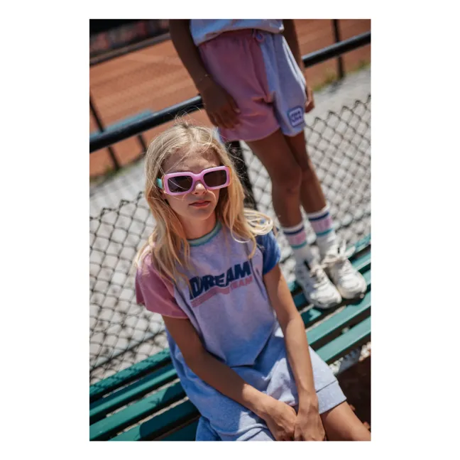 Colorblock Dream Team Kleid aus Bio-Baumwolle | Grau Meliert