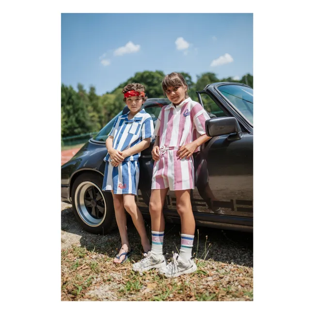 Pantalón corto a rayas Dream League | Azul