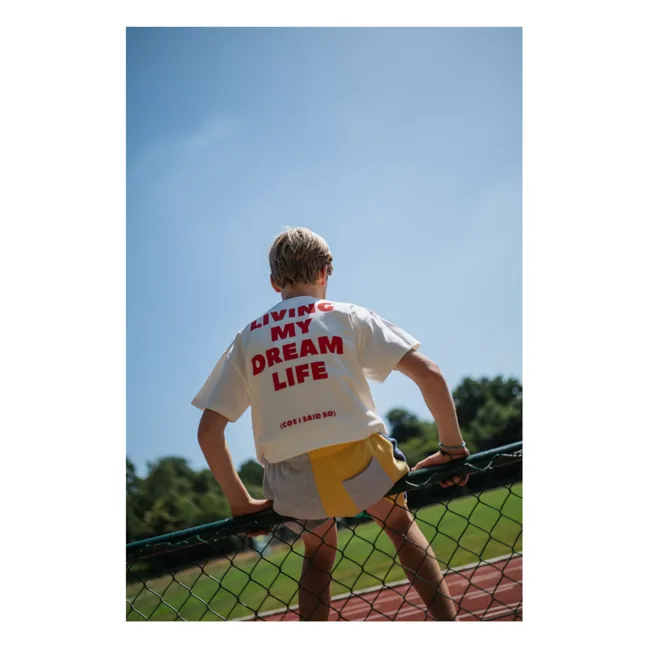 T-shirt Dream Life Cotone organico | Bianco