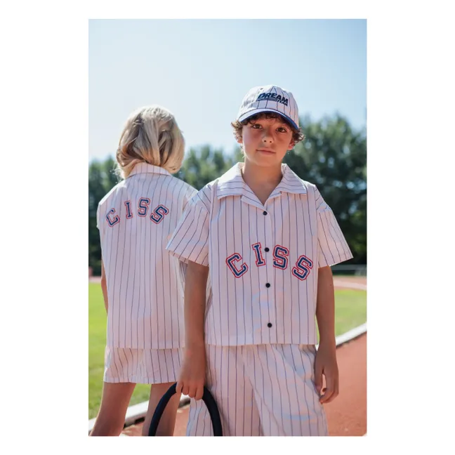 CISS Shirt Gestreift | Weiß