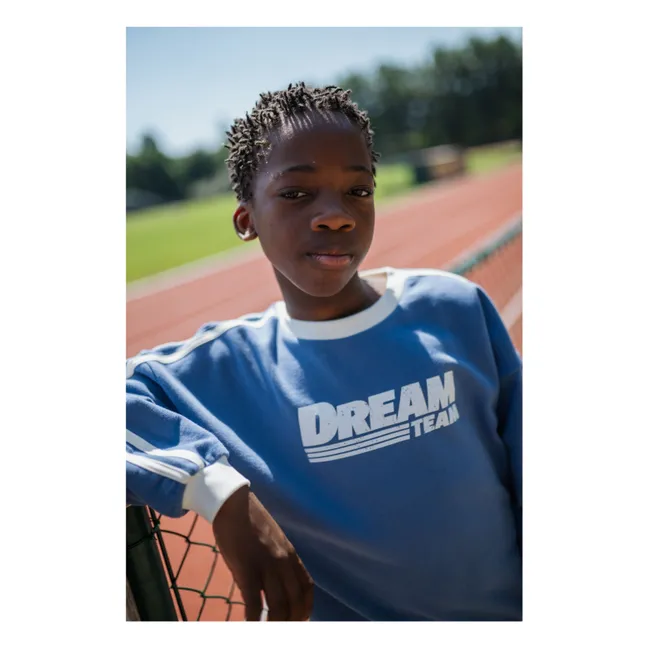 Sweatshirt Dream Team Bio-Baumwolle | Blau