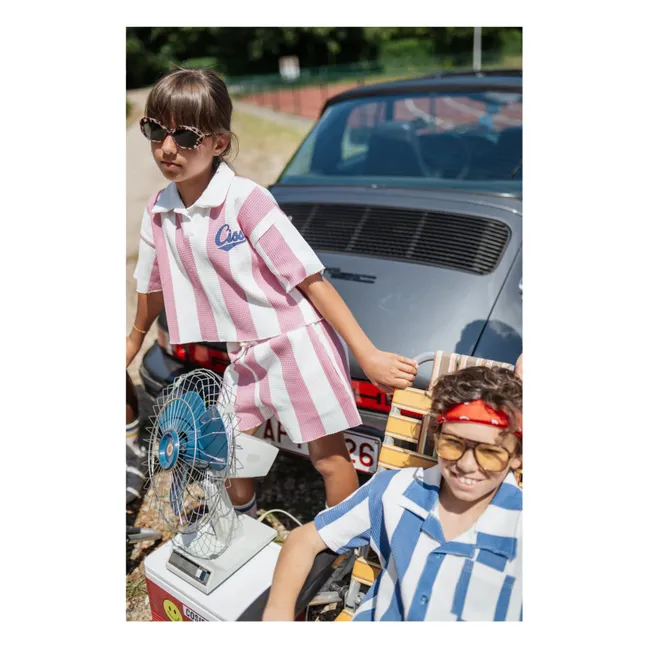 Polo-Shirt Ciss Gestreift | Rosa