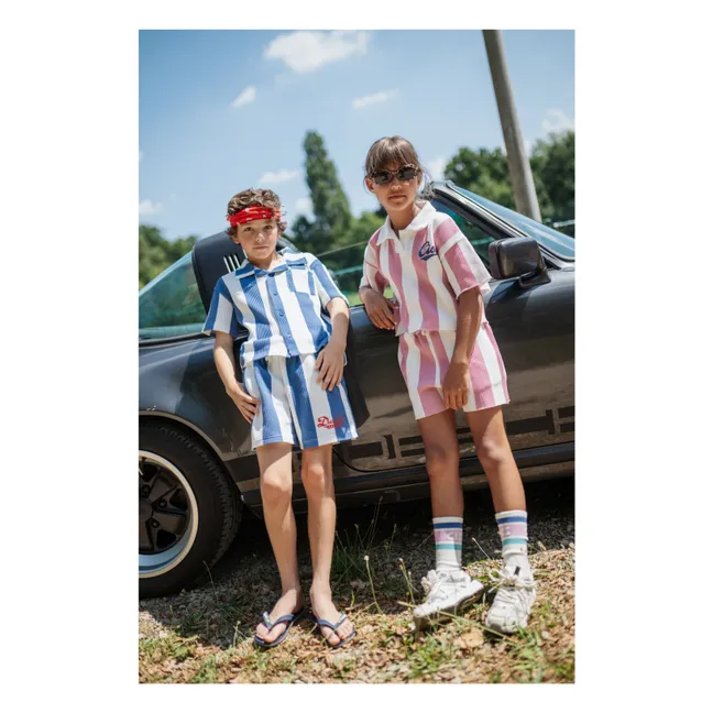 Short Ciss Rayé | Rose