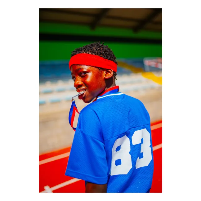T-shirt Baseball N°83 | Bleu marine