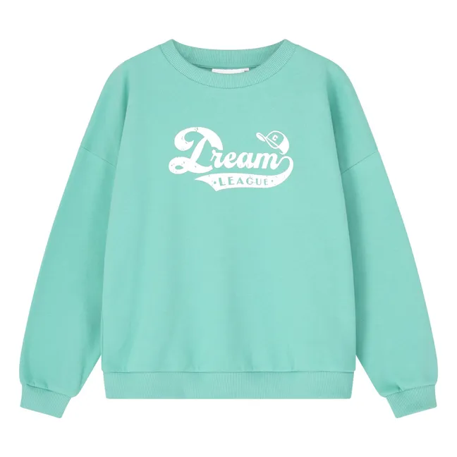 Felpa in cotone organico Dream League | Verde