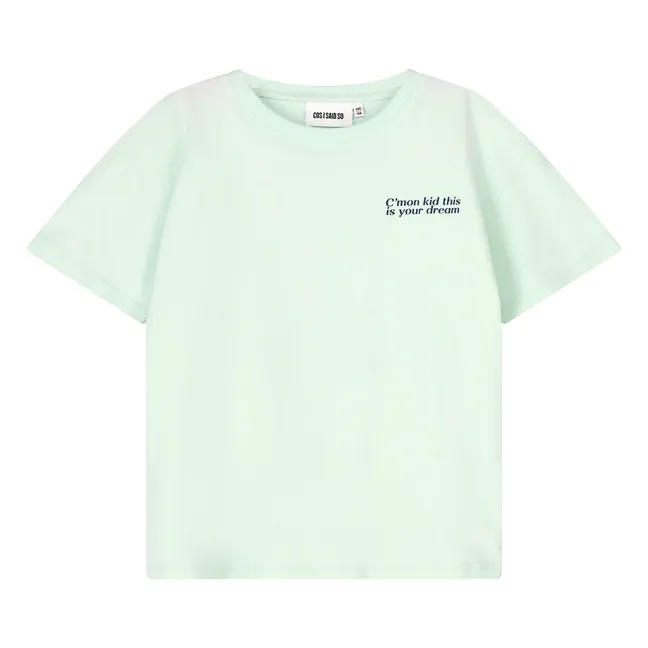 T-shirt Fan Club Coton Bio | Bleu Clair