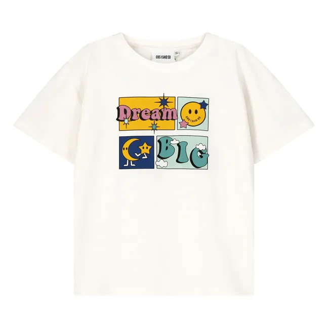 T-shirt Dream Big Coton Bio | Blanc