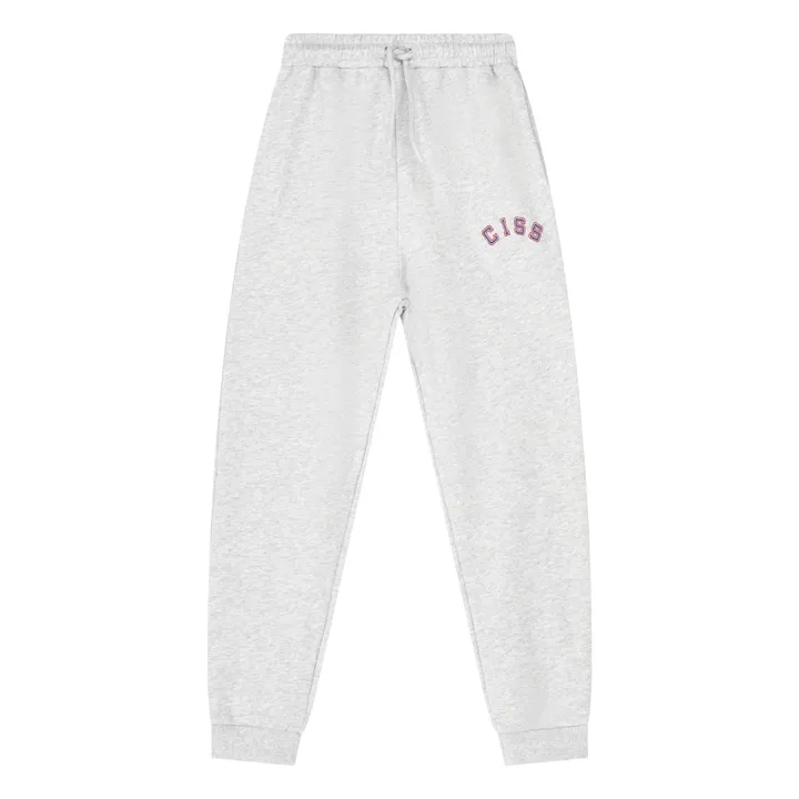 Joggers de algodón orgánico CISS | Gris Jaspeado- Imagen del producto n°0