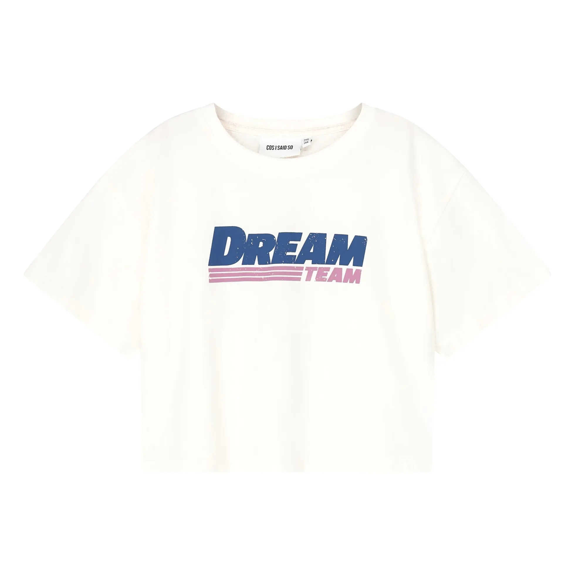 Cos I Said So White Dream Team Organic Cotton Short T-Shirt