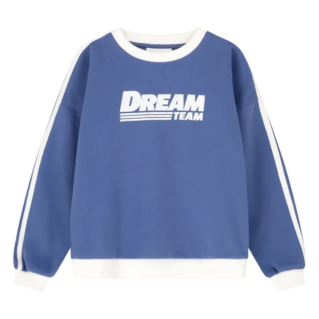 Sweatshirt Dream Team Bio-Baumwolle | Blau