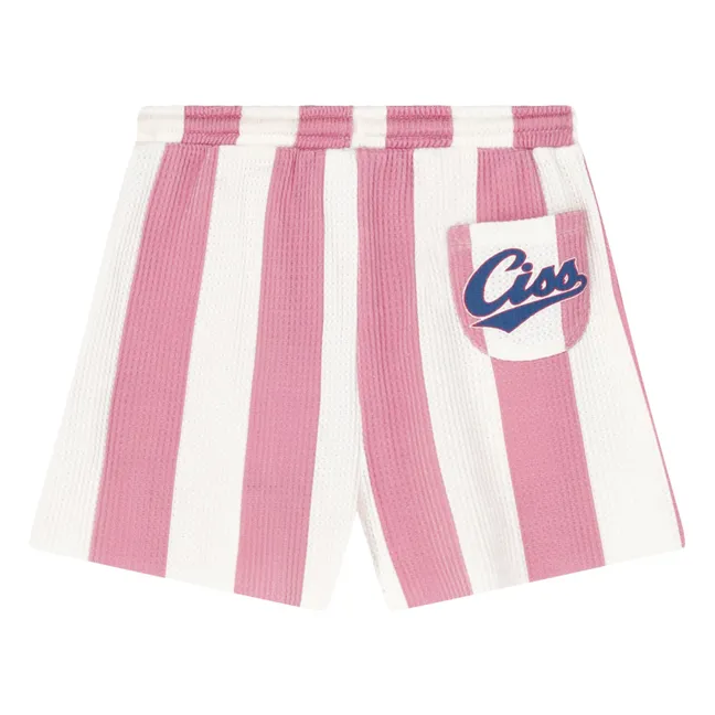 Pantalones cortos a rayas Ciss | Rosa