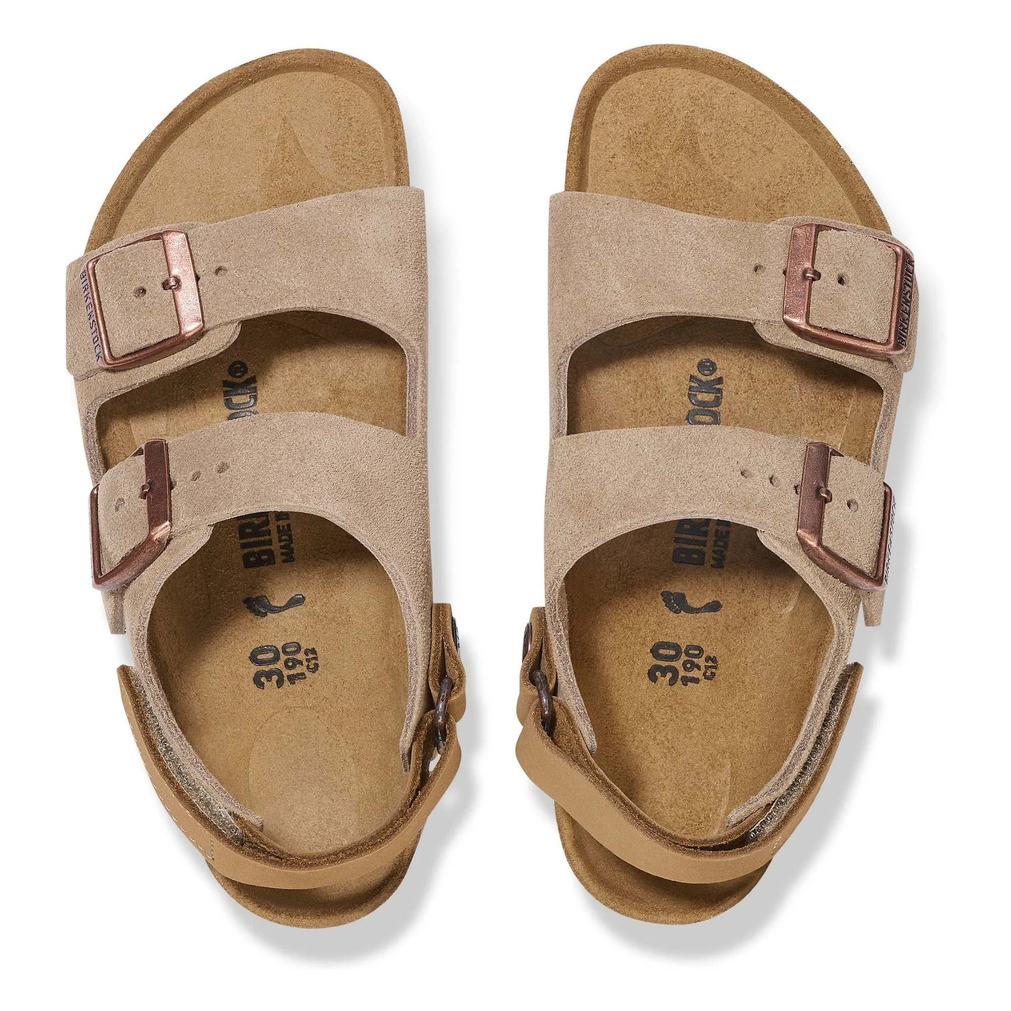Sandales Milano AS Kids Suède | Taupe- Image produit n°2