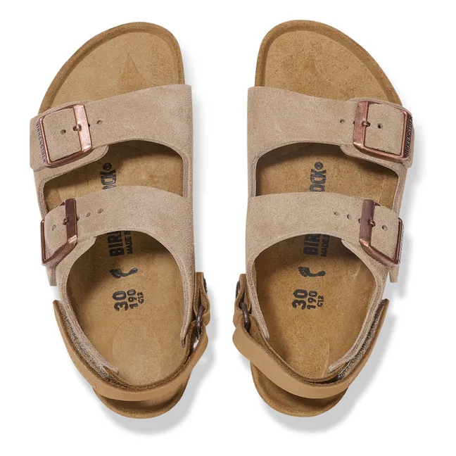 Sandales Milano AS Kids Suède | Taupe