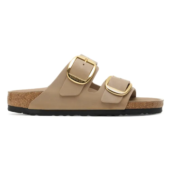 Sandalias Arizona con hebilla grande Piel engrasada | Tabaco