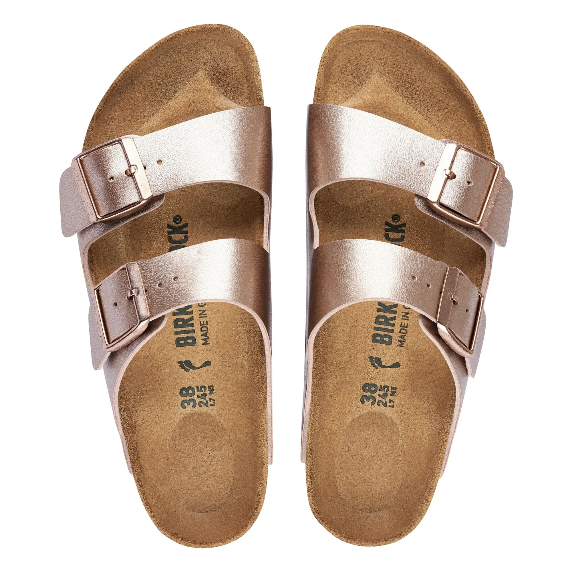 Sandales Arizona Birko-Flor | Champagne Rosé- Image produit n°2