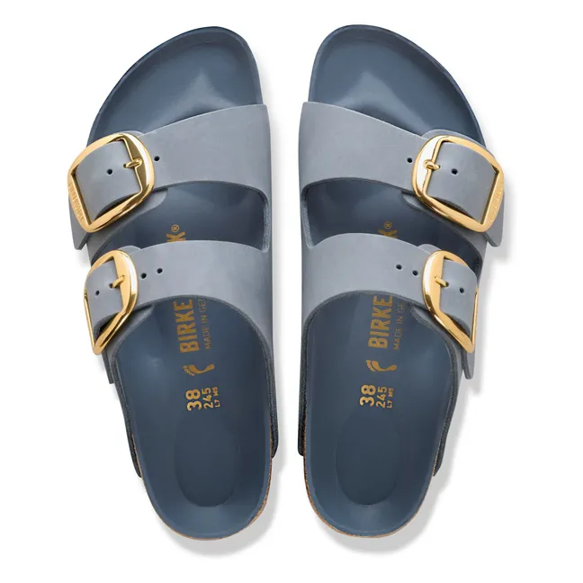 Sandalias Arizona con hebilla grande Piel engrasada | Gris