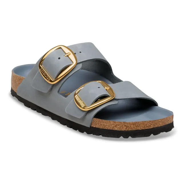 Sandalias Arizona con hebilla grande Piel engrasada | Gris