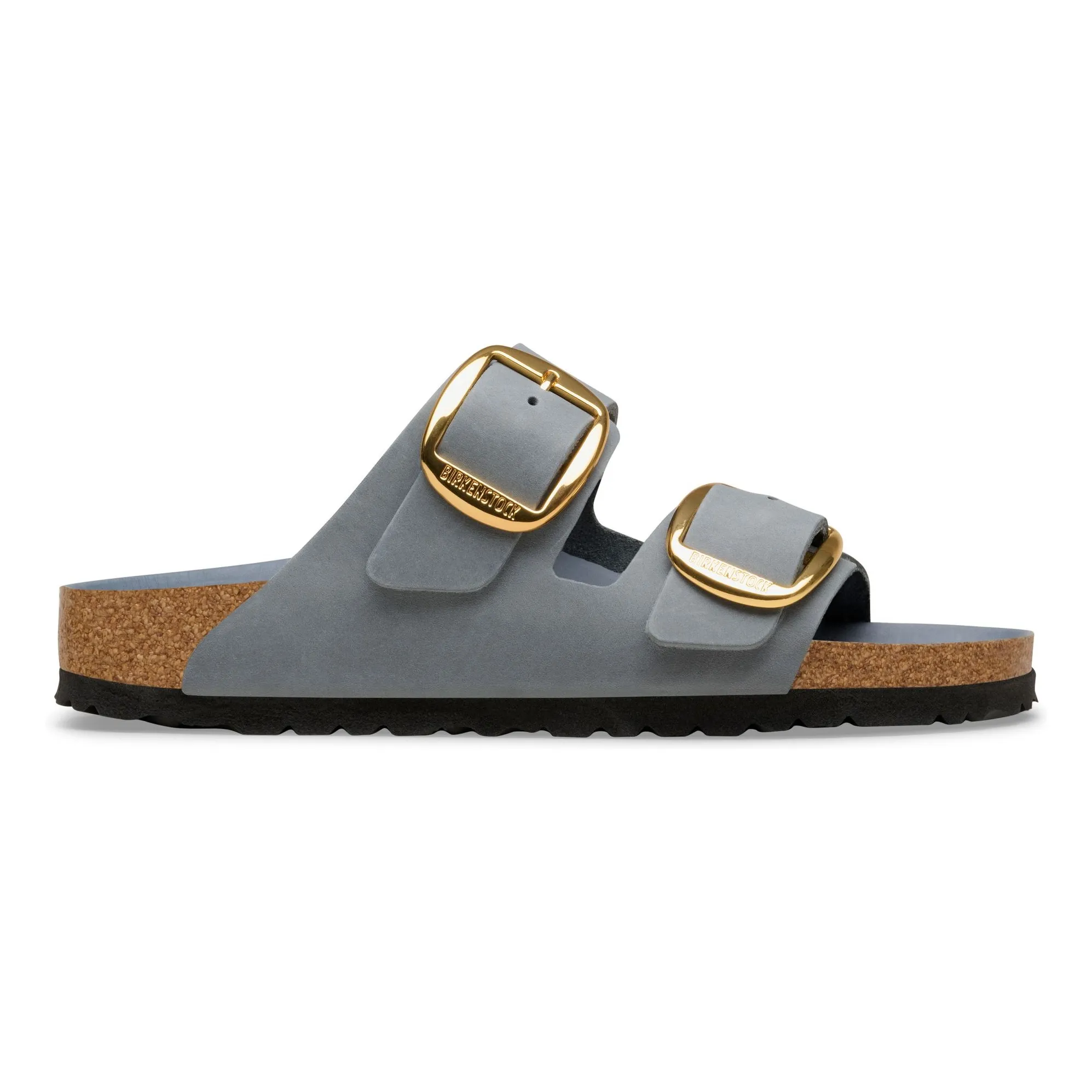 Sandales Arizona Big Buckle Cuir Huilé | Gris- Image produit n°0