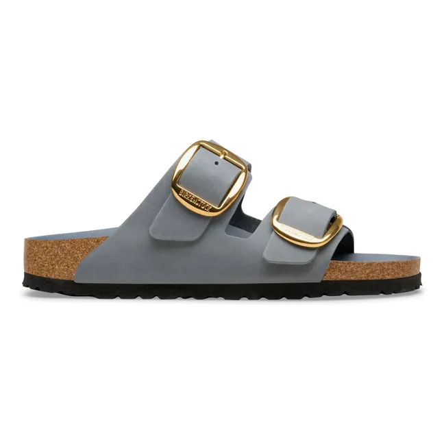 Sandalias Arizona con hebilla grande Piel engrasada | Gris