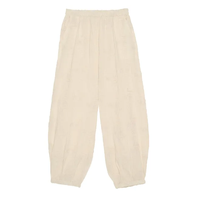 Pantalón Iluna de algodón orgánico | Champagne