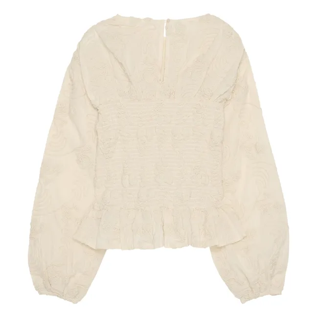 Iluna Organic Cotton Top | Champagne