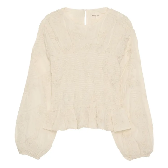 Iluna Organic Cotton Top | Champagne