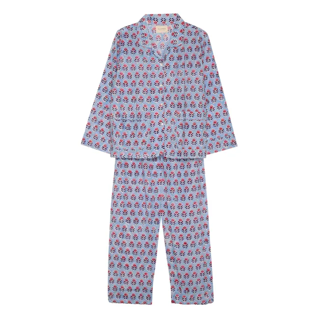 Pyjama Coton Bio | Bleu
