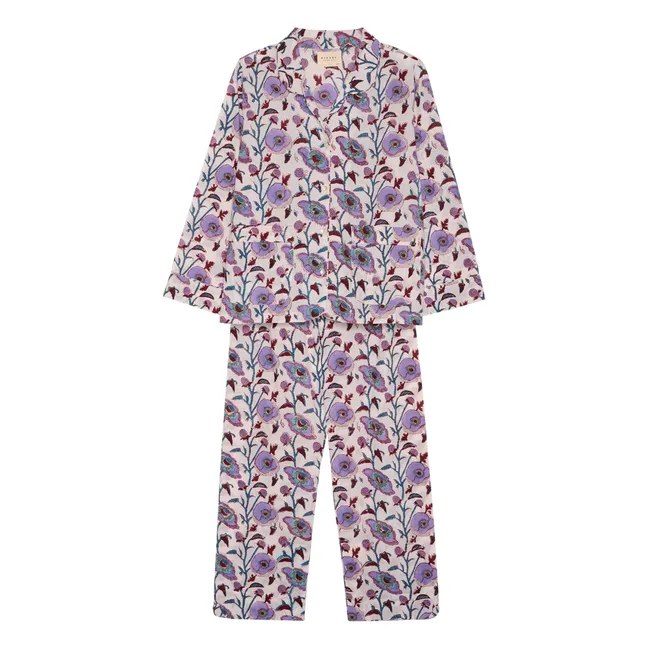 Organic cotton pyjamas | Purple