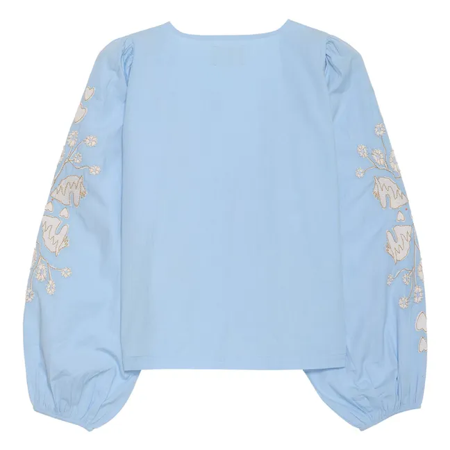 Blouse Maggan Coton Bio | Bleu