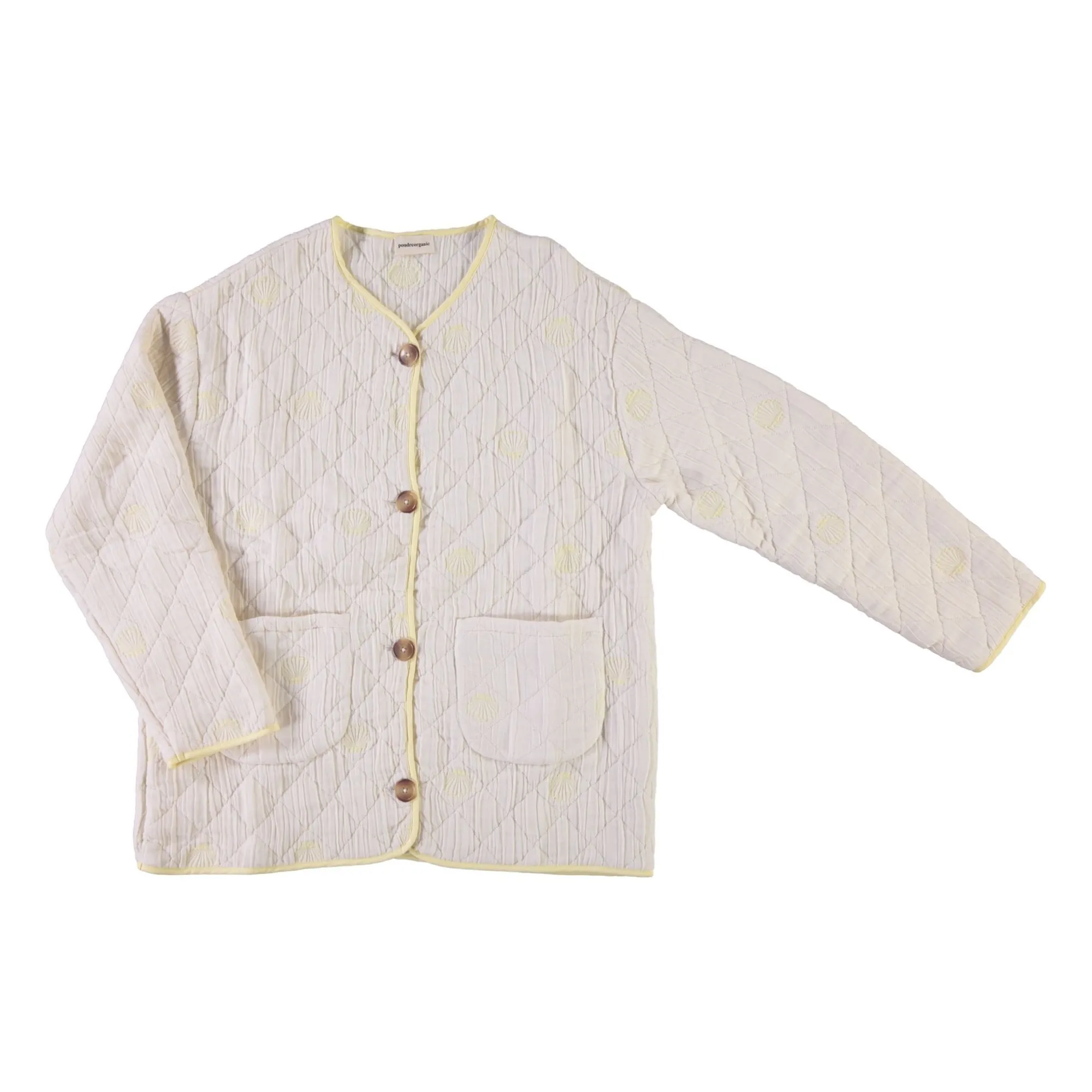 Veste Matelassée Millet Coton Bio | Jaune- Image produit n°0