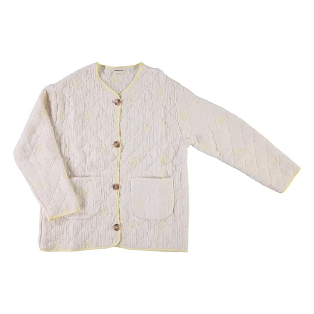 Millet Organic Cotton Quilted Jacket | Yellow
