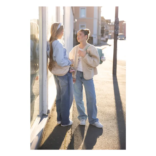 Plüschtier Schaf Wools und sein Einhorn-Kostüm | Weiß