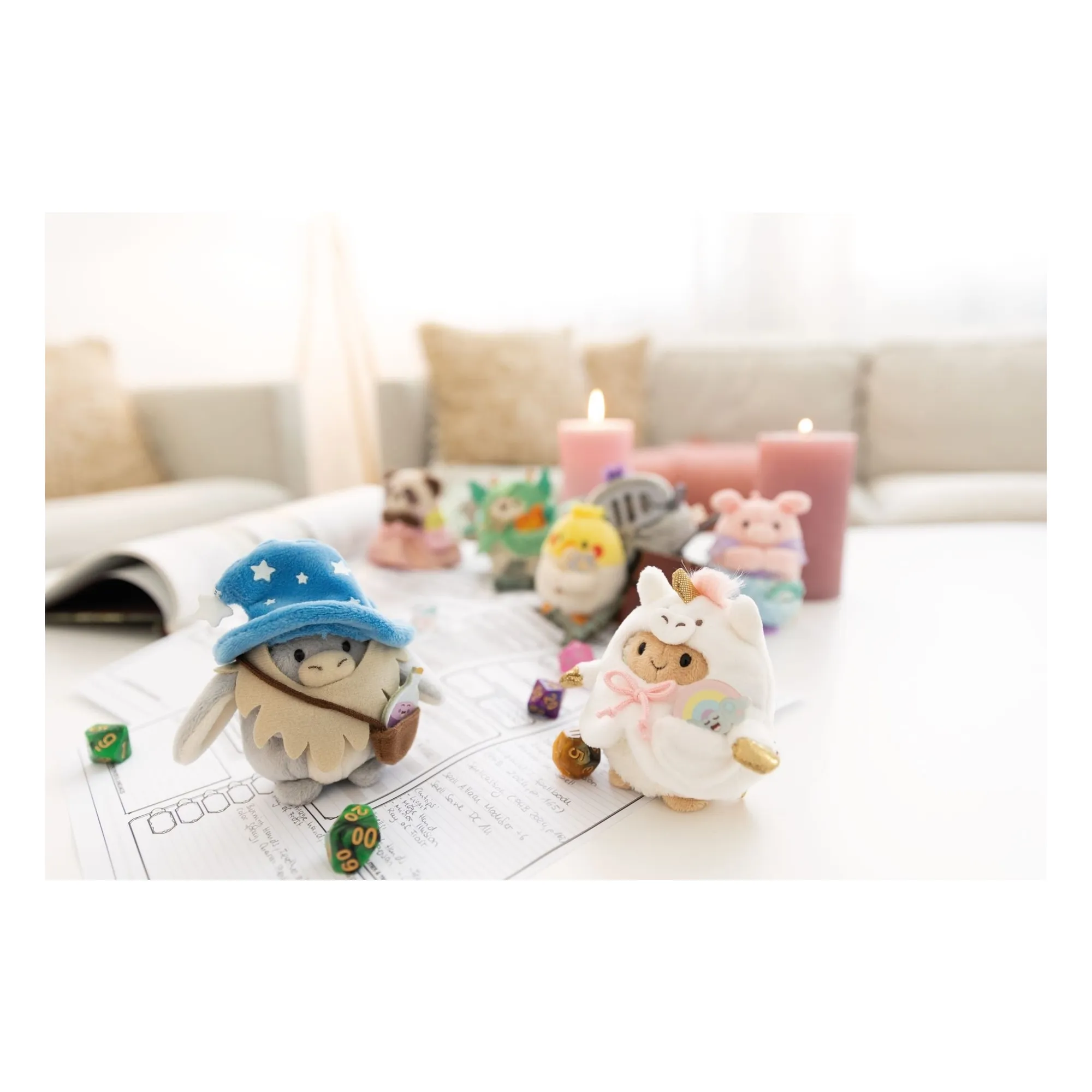 Peluche Cochon Onk et son déguisement Sirène | Rose- Image produit n°1