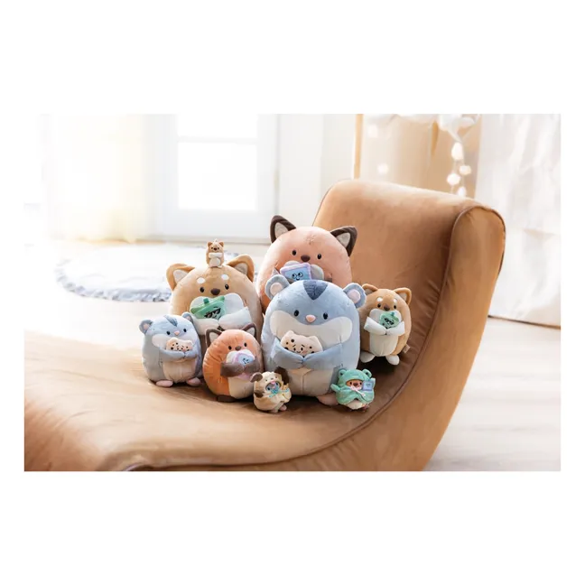 Geeks fox plush with frog disguise | Green