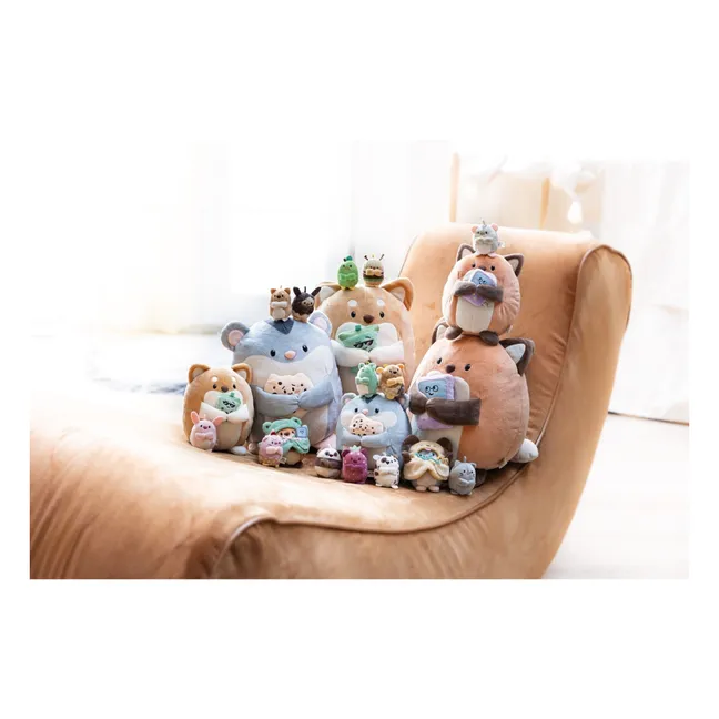 Geeks fox plush with frog disguise | Green