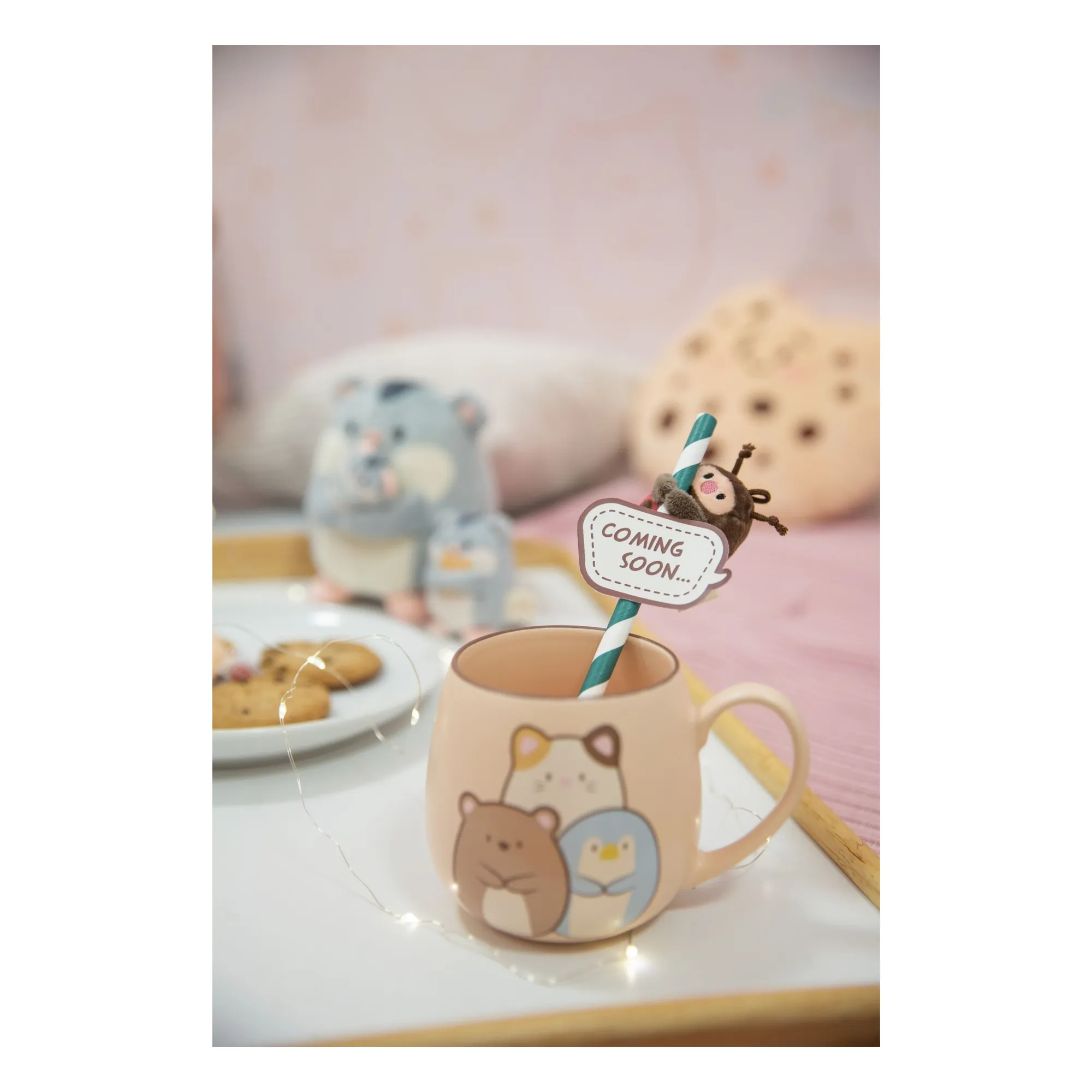 Peluche Hamster Shai et son déguisement Chien | Beige- Image produit n°1