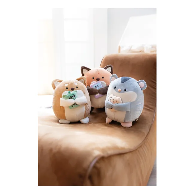 Hiro plush dog | Light brown