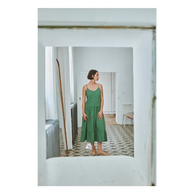 Robe Celosie | Vert forêt