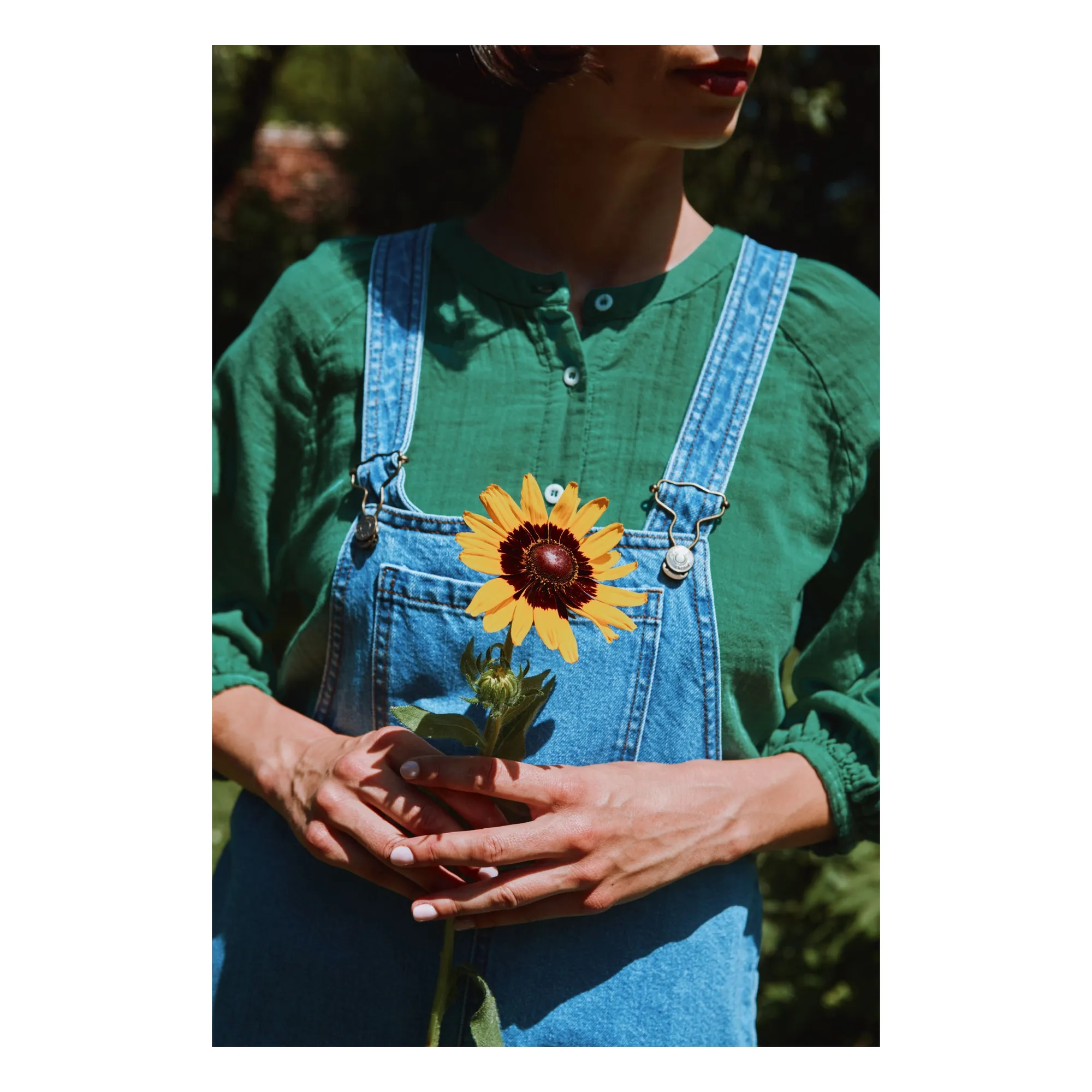 Blouse Onagre | Vert forêt- Image produit n°3