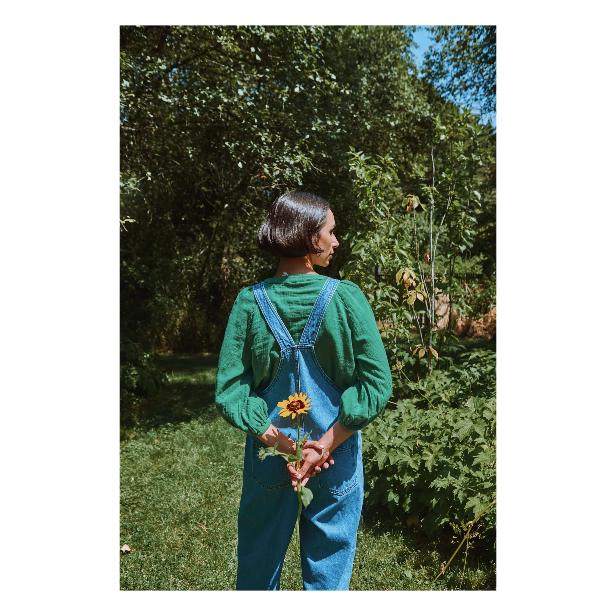 Blouse Onagre | Vert forêt- Image produit n°2