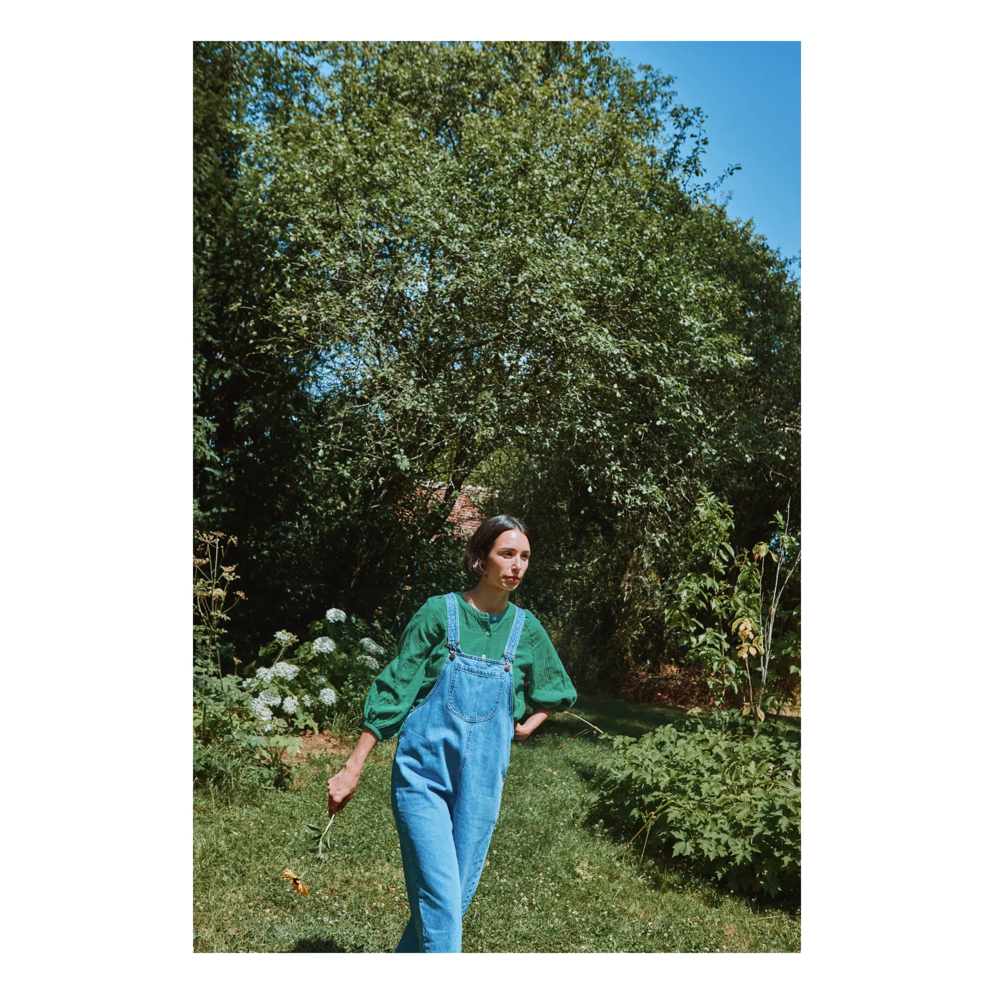 Blouse Onagre | Vert forêt- Image produit n°1