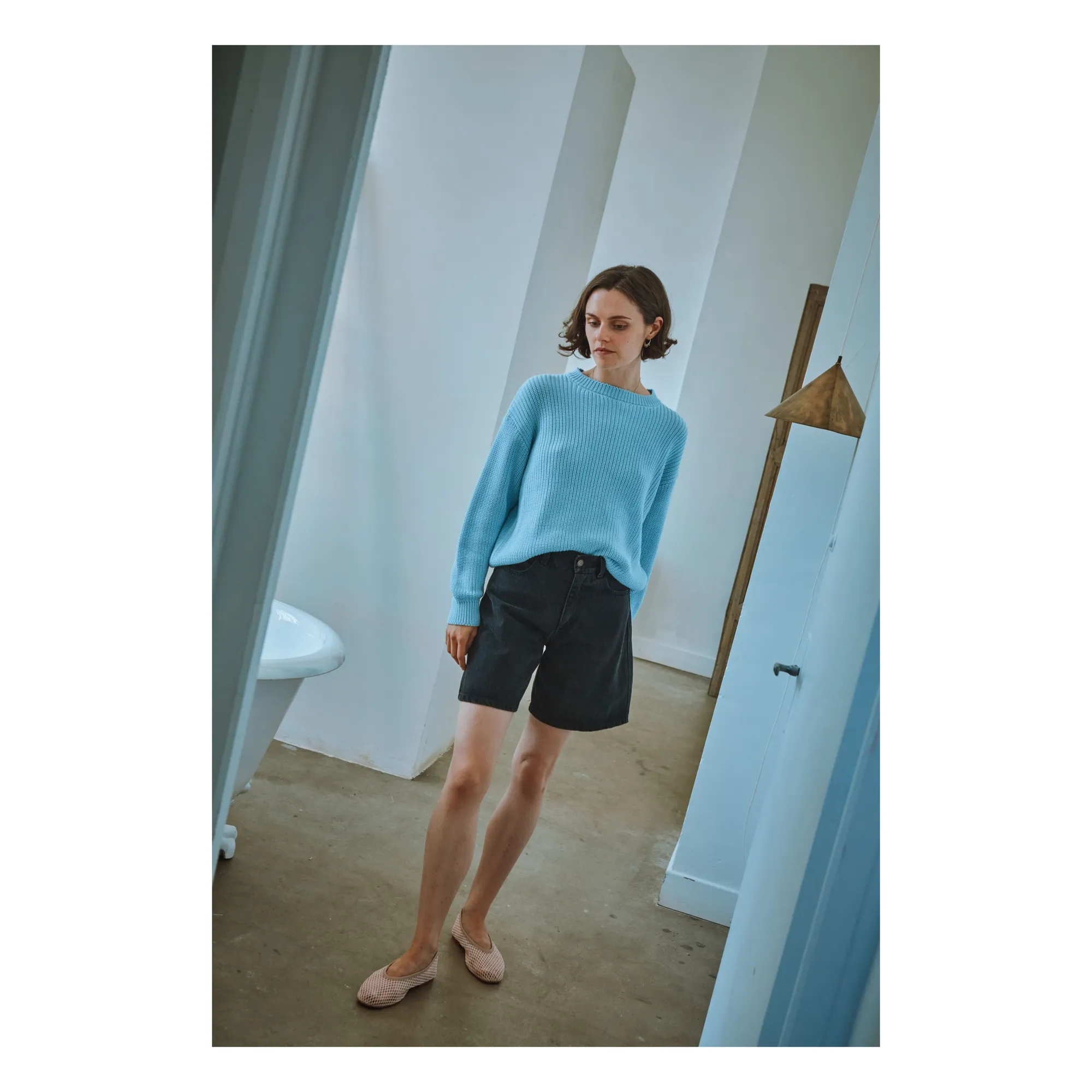 Dandelion Organic Cotton Sweater | Light blue- Product image n°1