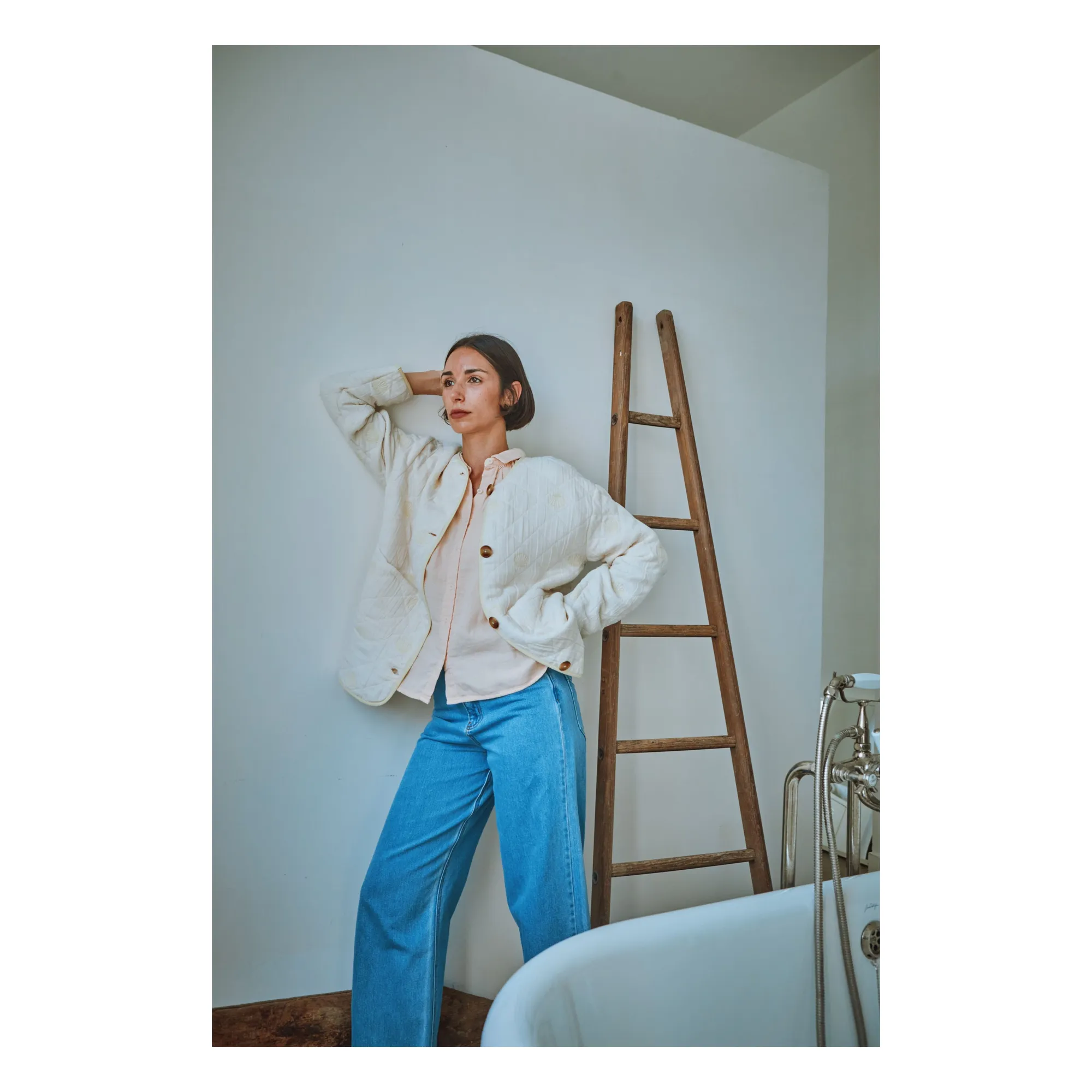 Veste Matelassée Millet Coton Bio | Jaune- Image produit n°1