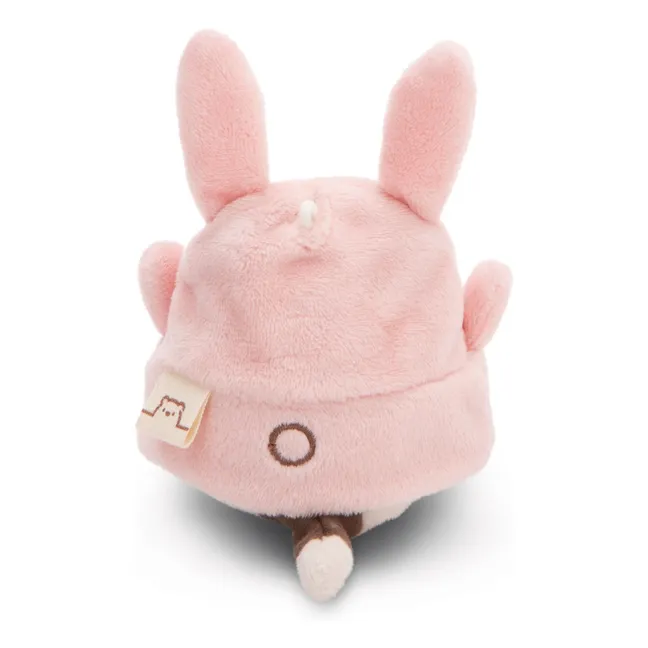 Peluche Chat Angy et son déguisement Lapin | Rose